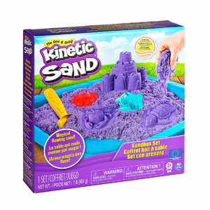 Кінетичний пісок для дитячої творчості — «Фіолетовий замок із формами», 454 г, Kinetic Sand