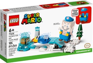 Ігри та іграшки: Конструктор LEGO Super Mario Костюм Крижаного Маріо та Льодяний світ. Додатковий набір 71415
