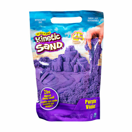 Лепка и пластилин: Кинетический песок для детского творчества — Фиолетовый, 907 г, Kinetic Sand