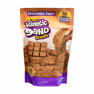 Ліплення та пластилін: Кінетичний пісок для дитячої творчості з ароматом «Гарячий шоколад», 227 г, Kinetic Sand