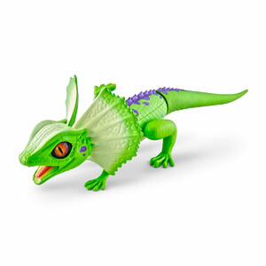 Интерактивные игрушки и роботы: Интерактивная игрушка - Зеленая плащеносная ящерица, Pets & Robo Alive