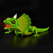 Интерактивная игрушка - Зеленая плащеносная ящерица, Pets & Robo Alive дополнительное фото 5.