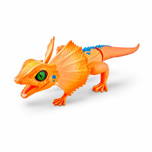 Ігри та іграшки: Інтерактивна іграшка - Помаранчева плащоносна ящірка, Pets & Robo Alive