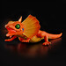 Интерактивная игрушка - Оранжевая плащеносная ящерица, Pets & Robo Alive дополнительное фото 5.