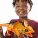 Интерактивная игрушка - Оранжевая плащеносная ящерица, Pets & Robo Alive дополнительное фото 1.
