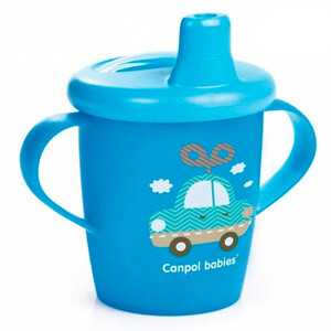 Чашки: Кружка непроливайка Toys, 250 мл, синяя, Canpol babies