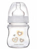 Бутылка с широким отверстием, антиколикова EasyStart, 120 мл, бежевые сердца, Canpol babies