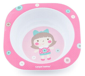 Детская посуда и приборы: Тарелка из меламина Toys, розовая, Canpol babies