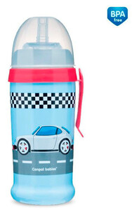 Поильники, бутылочки, чашки: Поильник-непроливайка Racing (машины), 350 мл., темно-синий, Canpol babies