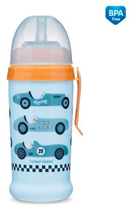 Поильники: Поильник-непроливайка Racing (кабриолеты), 350 мл., светло-синий, Canpol babies