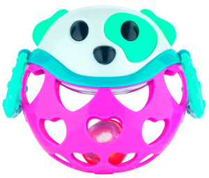 Развивающие игрушки: Игрушка с погремушкой Розовая Собачка, Canpol babies