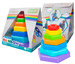 Игрушка развивающая Пирамидка-радуга в коробке, Wader дополнительное фото 1.