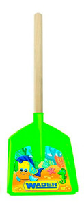 Розвивальні іграшки: Лопатка коротка з дерев'яною ручкою, салатова, Wader
