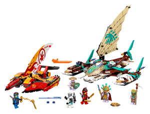 Ігри та іграшки: Конструктор LEGO Ninjago Морська битва на катамарані 71748