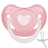 Пустышка силиконовая симметричная Pastelove, 6-18 м, розовая, Canpol babies