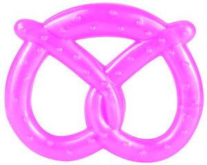 Розвивальні іграшки: Игрушка-прорезыватель Крендель, розовый, Canpol babies