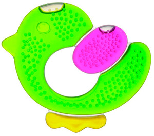 Розвивальні іграшки: Іграшка-прорізувач з водою Курча (зелений), Canpol babies
