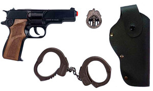 Полицейский и шпионский набор: Набор полицейского, 4 предмета, Gonher