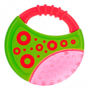 Развивающие игрушки: Игрушка-прорезыватель с водой Геометрическая, розовая, Canpol babies