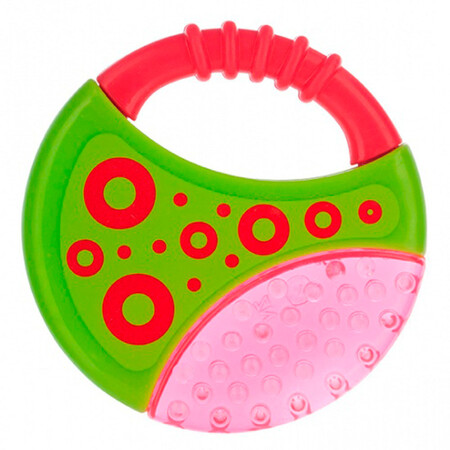 Брязкальця і прорізувачі: Игрушка-прорезыватель с водой Геометрическая, розовая, Canpol babies