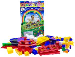 Игры и игрушки: Конструктор Мастер, железная дорога, 150 эл., Maximus
