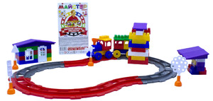 Ігри та іграшки: Конструктор Мастер 2, железная дорога, 90 эл., Maximus