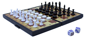 Ігри та іграшки: Набор 2 в 1 (шахматы, шашки), Maximus