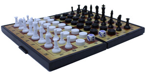Настільні ігри: Набор 3 в 1 (шахматы, шашки, нарды), Maximus