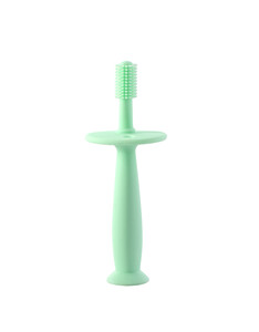 Зубні пасти, щітки та аксесуари: Зубна щітка дитяча силіконова з присоскою, Baby team