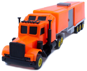 Городская и сельская техника: Мини-трак автотрейлер, оранжевый, Maximus