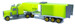 Мини-трак автотрейлер, светло-зеленый, Maximus дополнительное фото 1.