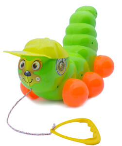 Розвивальні іграшки: Каталка Гусеница, зеленая, Maximus