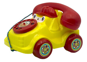 Игры и игрушки: Каталка Телефон маленький, желтый, Maximus
