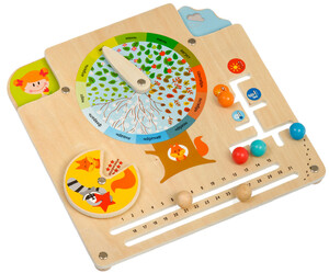 Игры и игрушки: Бизиборд Календарь природы, Мир деревянных игрушек
