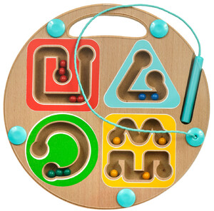 Пазлы и головоломки: Магнитный лабиринт Геометрия, Мир деревянных игрушек