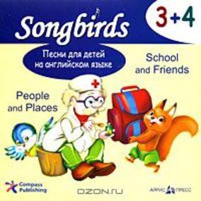 Навчальні книги: Пісні для дітей англійською мовою Audio CD 3-4. People and Places, School and Friends