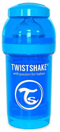Бутылочки: Антиколиковая бутылочка 180 мл, голубая Twistshake