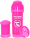 Антиколікова пляшечка 260 мл, рожева Twistshake дополнительное фото 1.