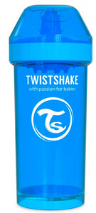 Детская чашка 360 мл., 12+ мес.,  голубая Twistshake