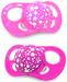 Пустушка ортодонтична від 6 міс., рожева / фіолетова Twistshake дополнительное фото 1.