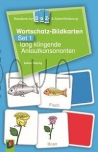 Розвивальні книги: Wortschatz-Bildkarten - Set 1 lang klingende Anlautkonsonanten