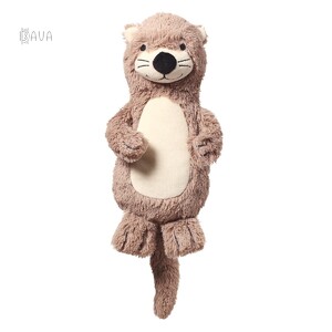 Животные: Мягкая игрушка-обнимашка «Выдра Маги» с погремушкой, BabyOno