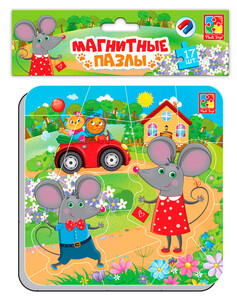 Мягкие: Мышата, мягкие пазлы-мозаика, настольная игра, Vladi Toys