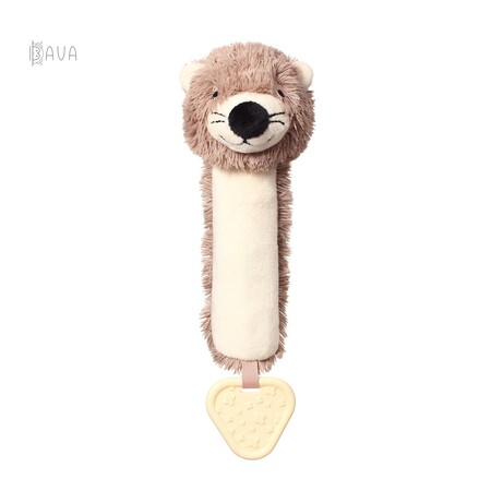 Погремушки и прорезыватели: Мягкая игрушка с пищалкой «Выдра Маги», 24 см, BabyOno