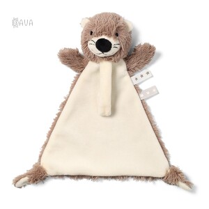 Животные: Мягкая игрушка-обнимашка с держателем для пустышки «Выдра Маги», BabyOno