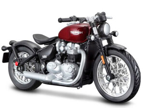 Мотоцикли: Модель мотоцикла Triumph Bonneville Bobber, 1:18, Bburago