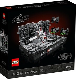 Игры и игрушки: Конструктор LEGO Star Wars Діорама «Політ над Зіркою Смерті» 75329