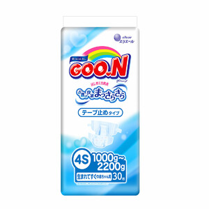 Підгузники Goo.N для маловагих новонароджених (SSSS, 1.0 - 2.2 кг), 30 шт