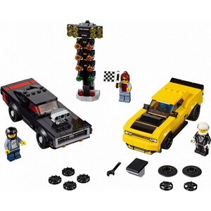 Ігри та іграшки: LEGO® - Автомобілі 2018 Dodge Challenger SRT Demon та 1970 Dodge Charger R/T (75893)