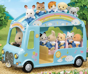 Коляски і транспорт для ляльок: Дитячий садок Автобус, Sylvanian Families